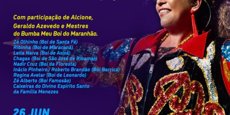 Rita Benneditto homenageia o Bumba Meu Boi em live com participações de Alcione, Geraldo Azevedo