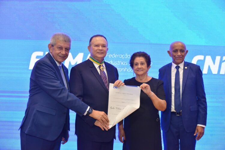 FIEMA concede Medalha da Ordem do Mérito Industrial, da CNI, a Carlos Brandão