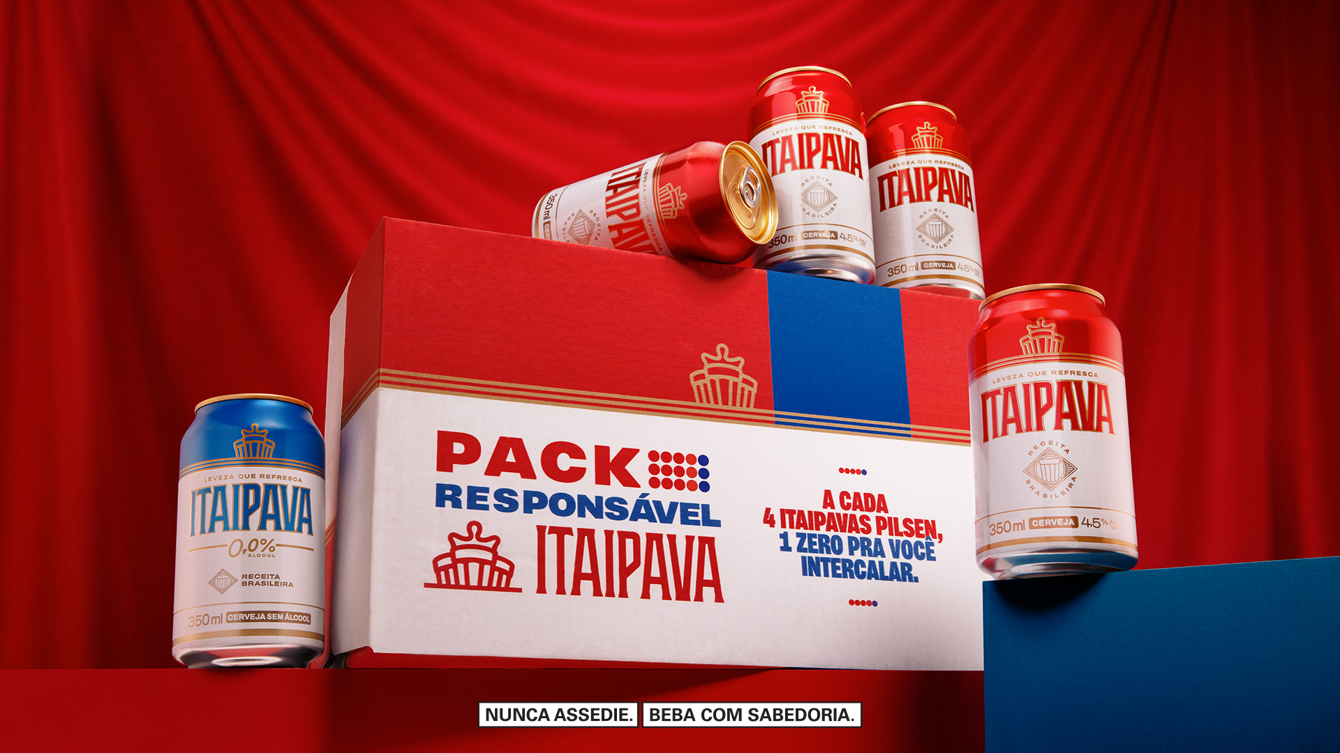Itaipava inova criando Pack Responsável e distribui latas 0% álcool no Carnaval estimulando consumo responsável