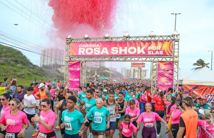 Corrida Rosa Shok Por Elas promove grande mobilização na Litorânea em defesa das mulheres