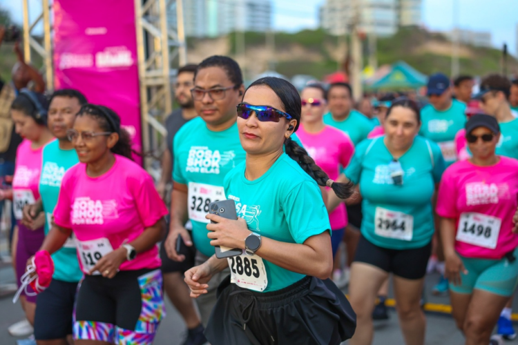 Corrida Rosa Shok Por Elas promove grande mobilização na Litorânea em defesa das mulheres