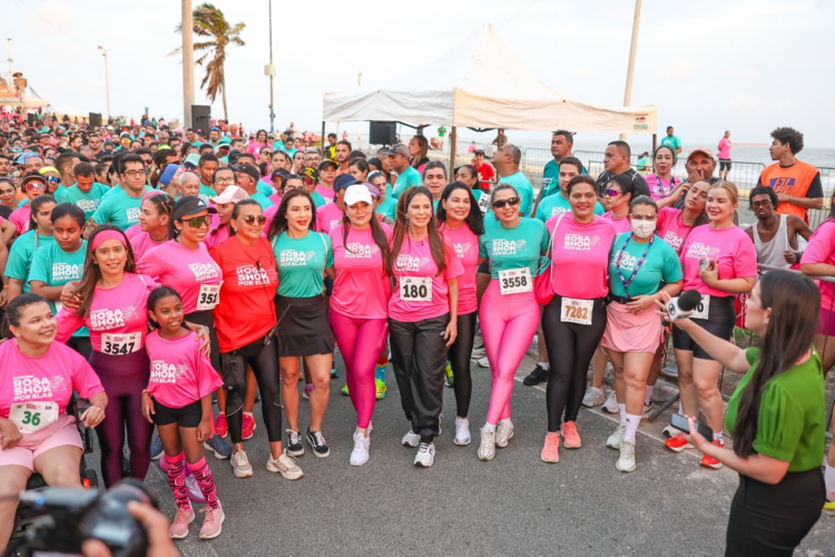 Corrida Rosa Shok Por Elas promove grande mobilização na Litorânea em defesa das mulheres