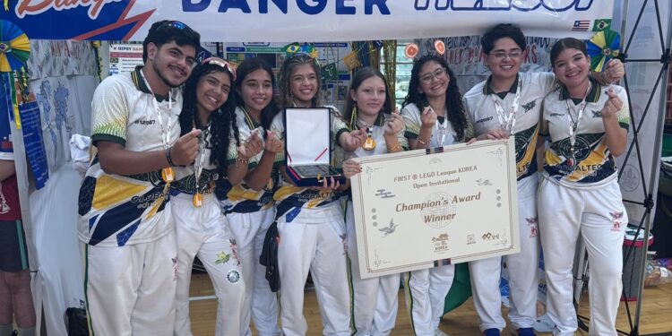 SESI-MA conquista principal prêmio em torneio internacional de robótica na Coreia do Sul