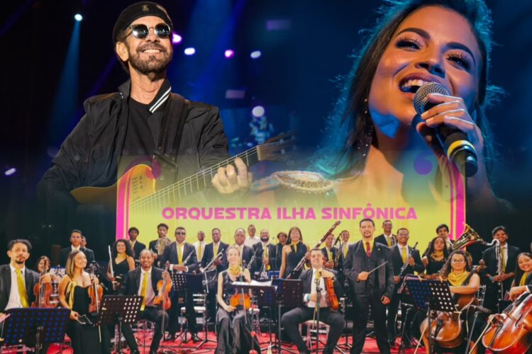 Nando Cordel, Flávia Bittencourt e Orquestra Ilha Sinfônica celebram os 414 anos de São Luís em concerto no Parque do Rangedor