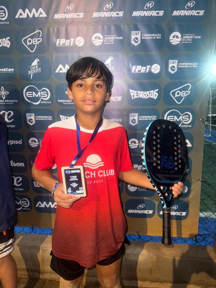 Promessa maranhense é destaque no Circuito Nacional de Beach Tennis